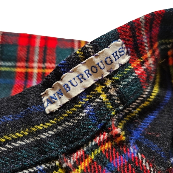 Ed Behan Vintage Tartan Tweed Skirt, Plaid,Knee Length, Size 0 - Picture 3 of 6